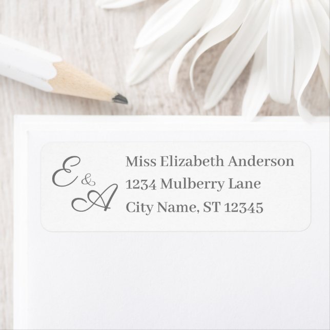 Monogrammed Catholic Return Address (Insitu)