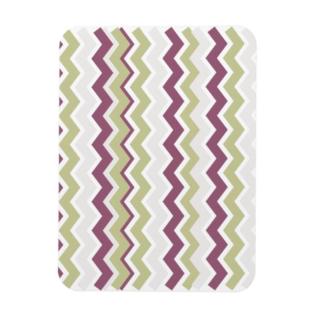 Monogrammed Chevron Brick Magnet (Vertical)