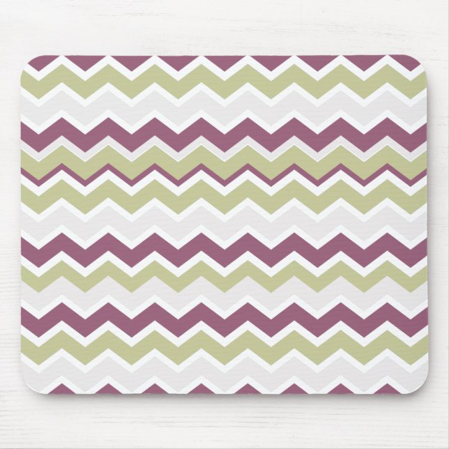 Monogrammed Chevron Brick Mouse Pad (Front)