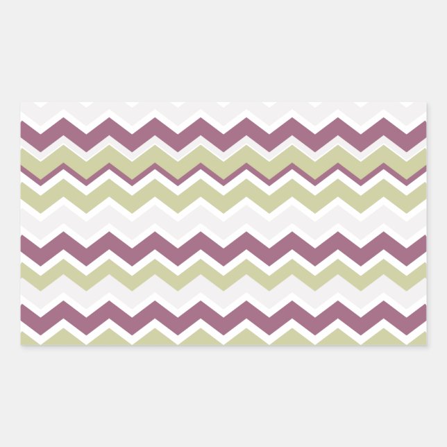 Monogrammed Chevron Brick Sticker (Front)