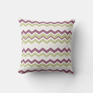 Monogrammed Chevron Brick Throw Pillow