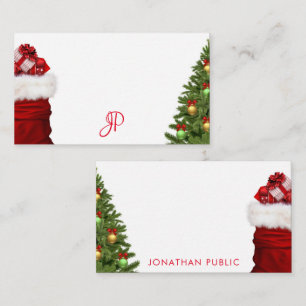 Monogrammed Christmas Hand Script Template