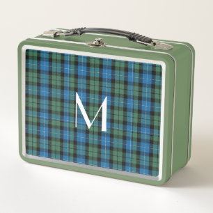 Monogrammed Clan MacKirdy Plaid  Metal Lunch Box