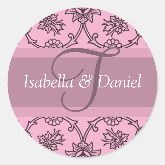 Monogrammed Envelope Seals Letter T (Front)