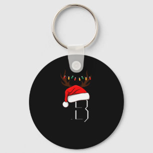 Monogrammed Family Christmas Matching Outfits  Keychain