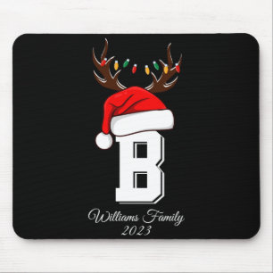 Monogrammed Family Christmas Matching Outfits  Mouse Pad