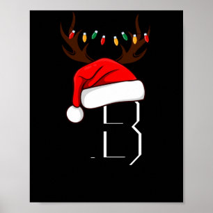 Monogrammed Family Christmas Matching Outfits  Poster