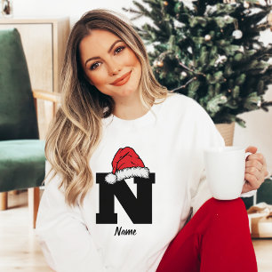 Monogrammed Family Christmas Personalize With Name Sweatshirt