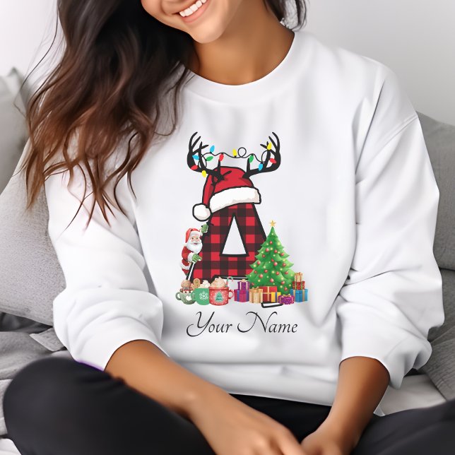 Monogrammed Family Christmas Personalize With Name T-Shirt (Creator Uploaded)