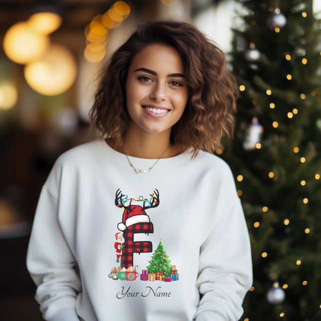 Monogrammed Family Christmas Personalize With Name T-Shirt (Creator Uploaded)