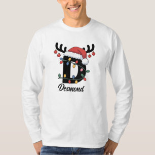 Monogrammed Family Christmas  Personalized Holiday T-Shirt