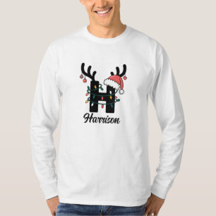 Monogrammed Family Christmas  Personalized Holiday T-Shirt