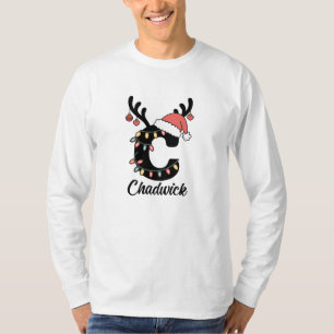 Monogrammed Family Christmas Personalized Holiday T-Shirt
