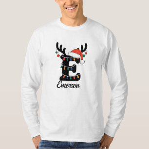 Monogrammed Family Christmas  Personalized Holiday T-Shirt