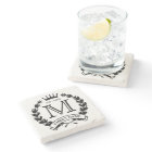 Monogrammed Family Logo Stone Coaster