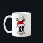 Monogrammed Family Name Santa Claus Christmas Coffee Mug<br><div class="desc">Monogrammed Family Name Santa Claus Christmas</div>