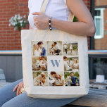 Monogrammed Gallery of 8 Personalized Photos Tote Bag<br><div class="desc">Personalize this design with 8 of your favourite photos and a monogram in your favourite colour. A perfect blend of style and sentimentality. Ideal for gifts or daily use.</div>