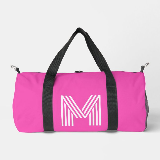 Monogrammed Gift – Personalized with Initial M Duffle Bag (Front)