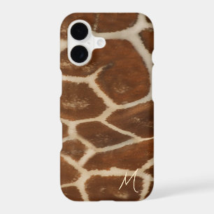 Monogrammed Giraffe Fur Pattern Cute