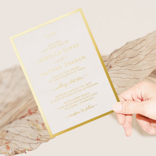 Monogrammed Gold Wedding