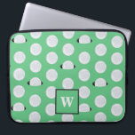 Monogrammed Golfer Hole In One Golf Balls Laptop Sleeve<br><div class="desc">Monogrammed Golfer Hole In One Golf Balls Sporty Pattern for Dad, Grandpa, or kids.</div>