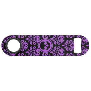 Monogrammed Halloween skull Speed Bottle Opener