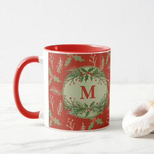 Monogrammed Holiday Mug