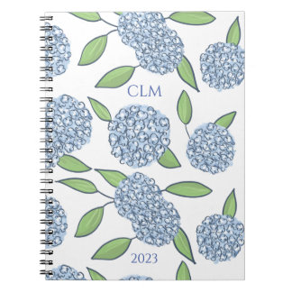 Monogrammed Hydrangea Take Note Notebook