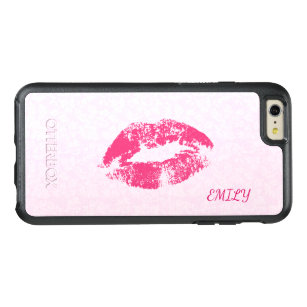 Monogrammed Kiss Lips OtterBox iPhone 6/6s Plus Case