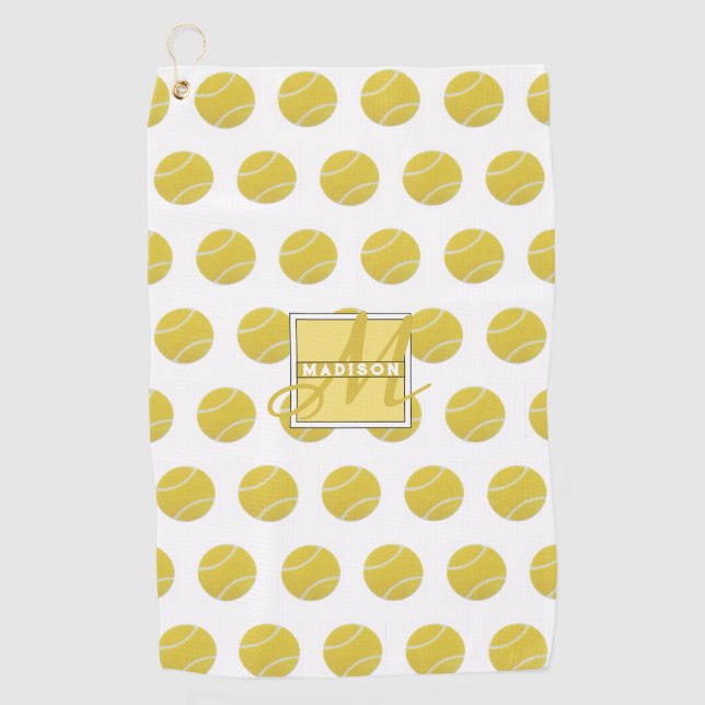 Monogrammed Ladies Tennis Cadeaux Golf Serviette (Devant)