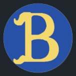 Monogrammed Large Stickers with the Letter B<br><div class="desc">If you like gifts with a personalized touch,  consider a product monogrammed with an initial of your name,  friend or loved one's name,  or organization.</div>