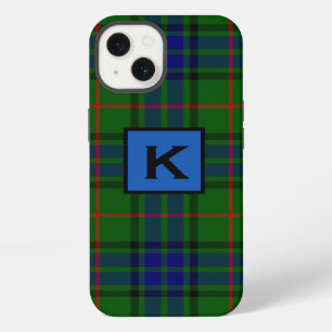 Monogrammed Lauder Clan Tartan Plaid iPhone X Case