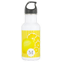 Monogrammed Lemons for Lemonade Bottle