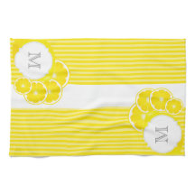 Monogrammed Lemons for Lemonade
