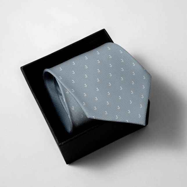 Monogrammed Light Blue Tie (Creator Uploaded)