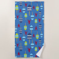 Monogrammed Lobster Buoy Nautical Beach House Fun