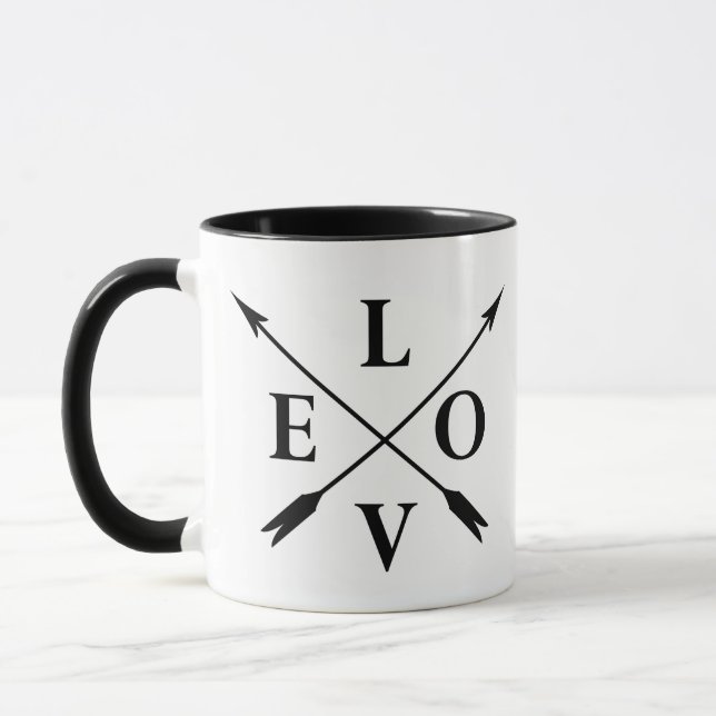 Monogrammed love mug (Left)