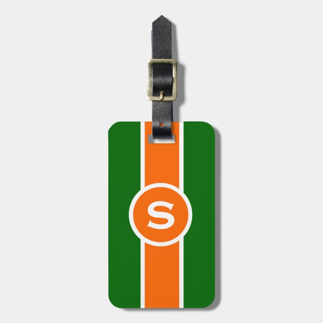 Monogrammed Luggage Tag (Front Vertical)