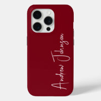 Monogrammed Maroon 