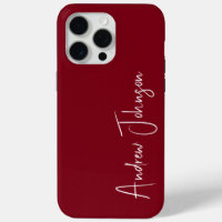 Monogrammed Maroon 