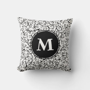 Monogrammed Mayhem Throw Pillow