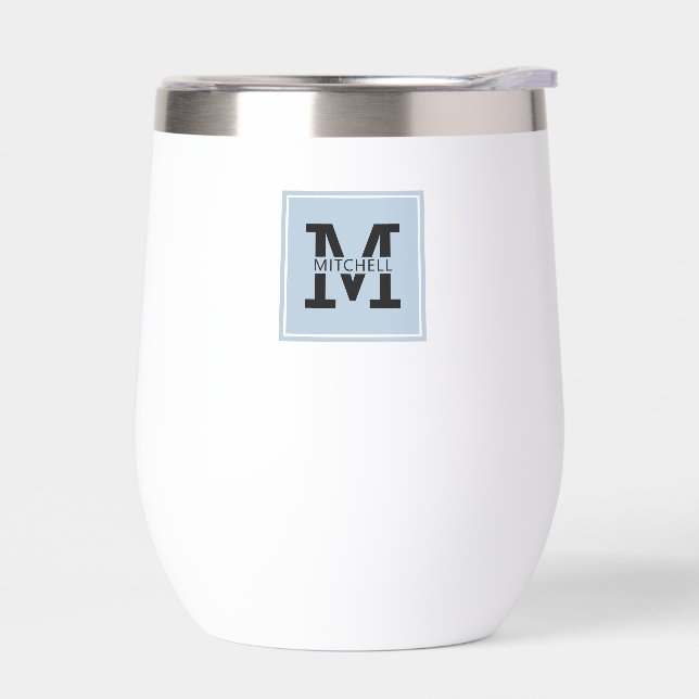 Monogrammed Modern and Minimalist Personalized (Left)