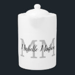 Monogrammed Modern Handwriting Name Initials<br><div class="desc">Trendy Modern Customize Professional Simple Design. You Can Easily Edit Details on the Product.</div>