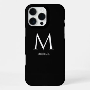 Monogrammed Modern minimal iPhone 16 Pro Max Case