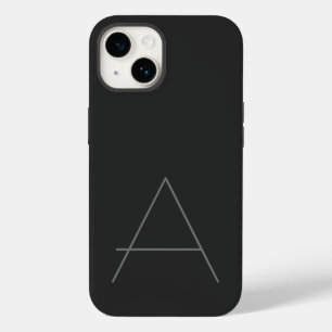 Monogrammed Modern Plain Initial Case-Mate iPhone 14 Case