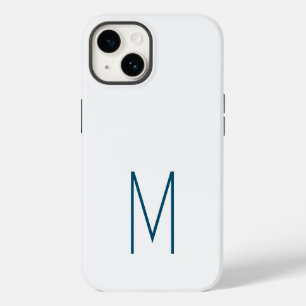 Monogrammed Modern Plain Initial Case-Mate iPhone 14 Case