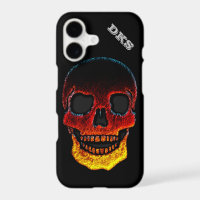 Monogrammed Molten Lava LOOK Skull iPhone 11 Case