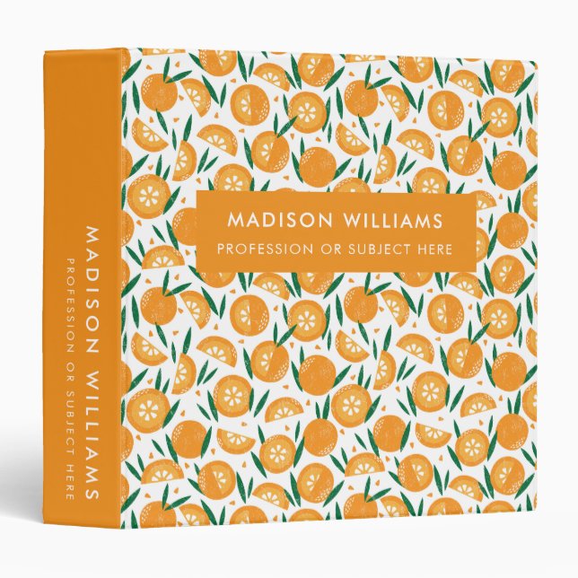 monogrammed,name, binder (Front/Spine)