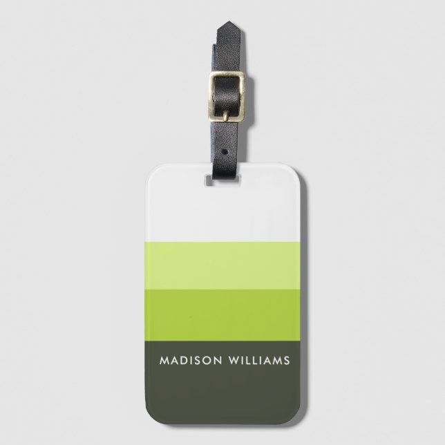 monogrammed,name, luggage tag (Front Vertical)