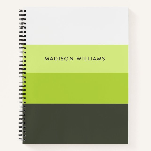 monogrammed,name, notebook (Front)